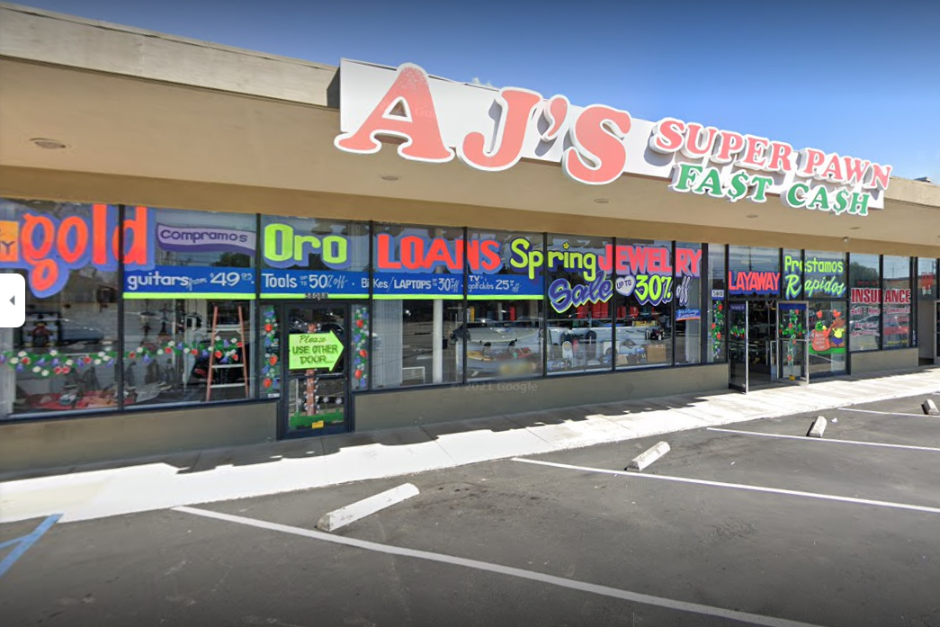 Photo of the front of AJ's Super Pawn illustrates blog: "How Does a Pawnshop Work?"