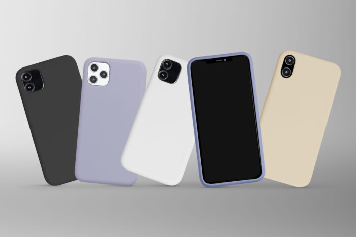 Mobile phone screen mockup digital device