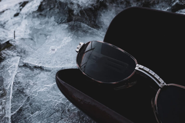 pawn luxury sunglasses on display at a pawn shop